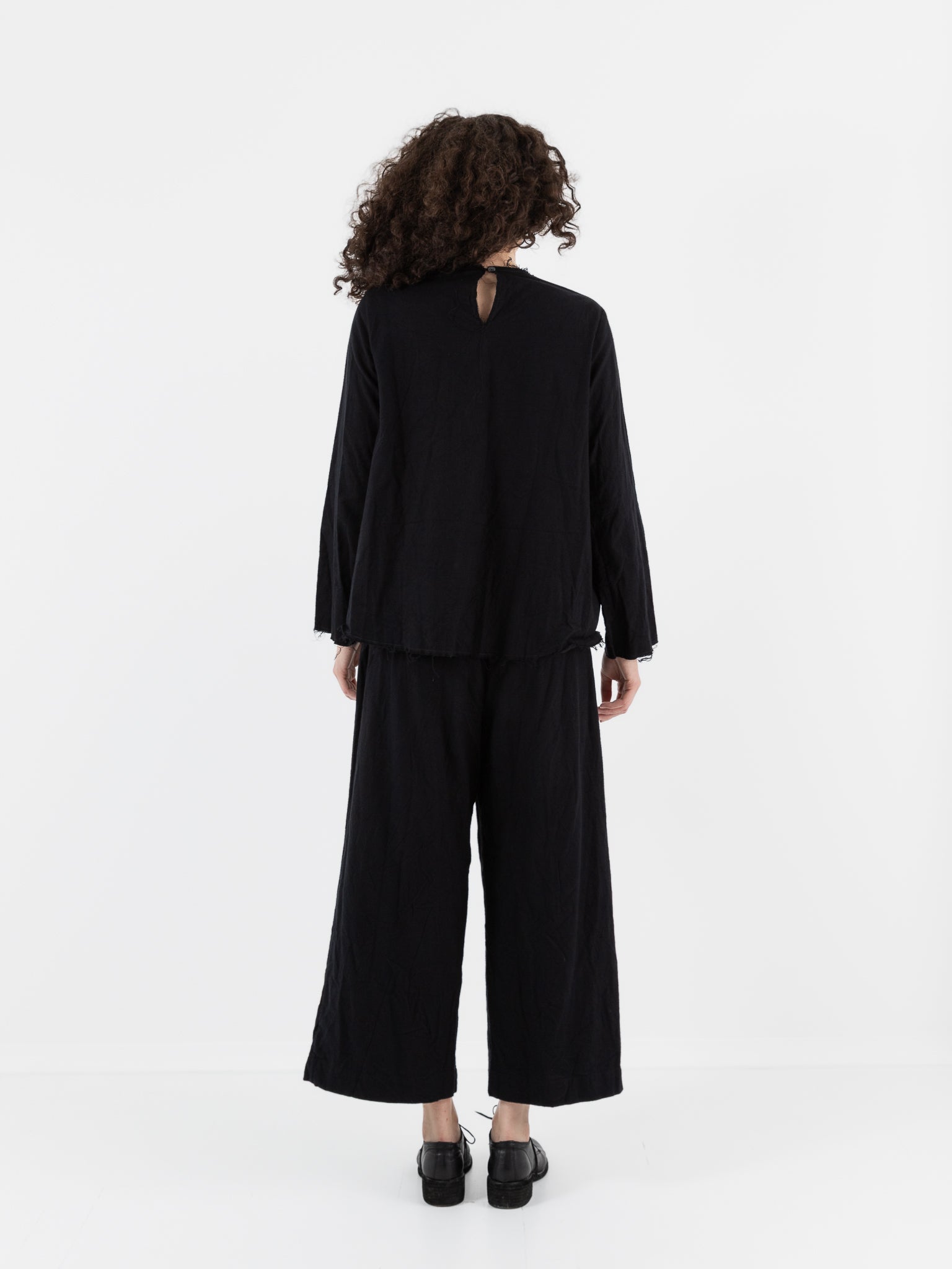 SCHA Long Sleeve Top in Black - Worthwhile