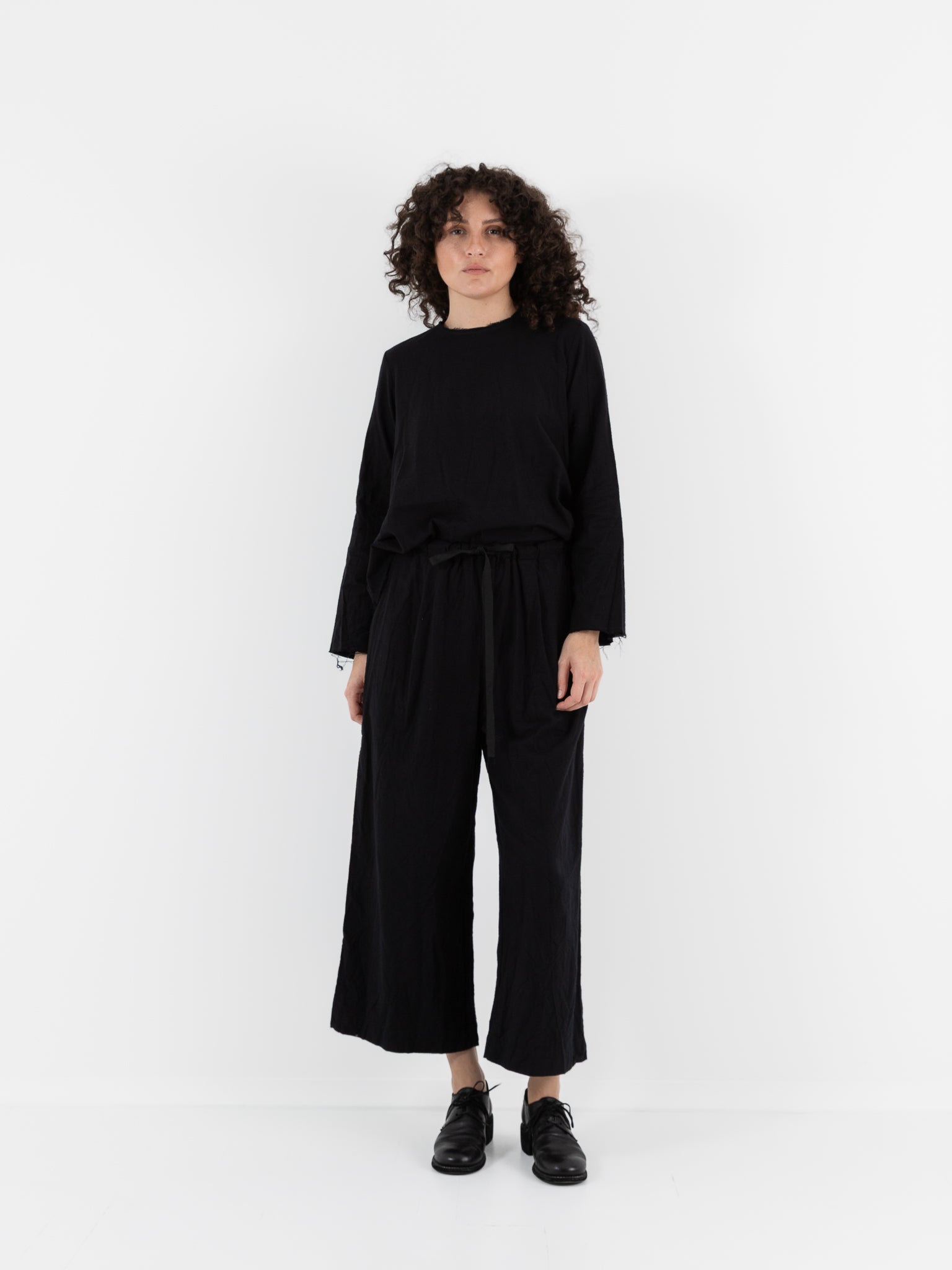 SCHA Wide Leg Pants in Black - Worthwhile
