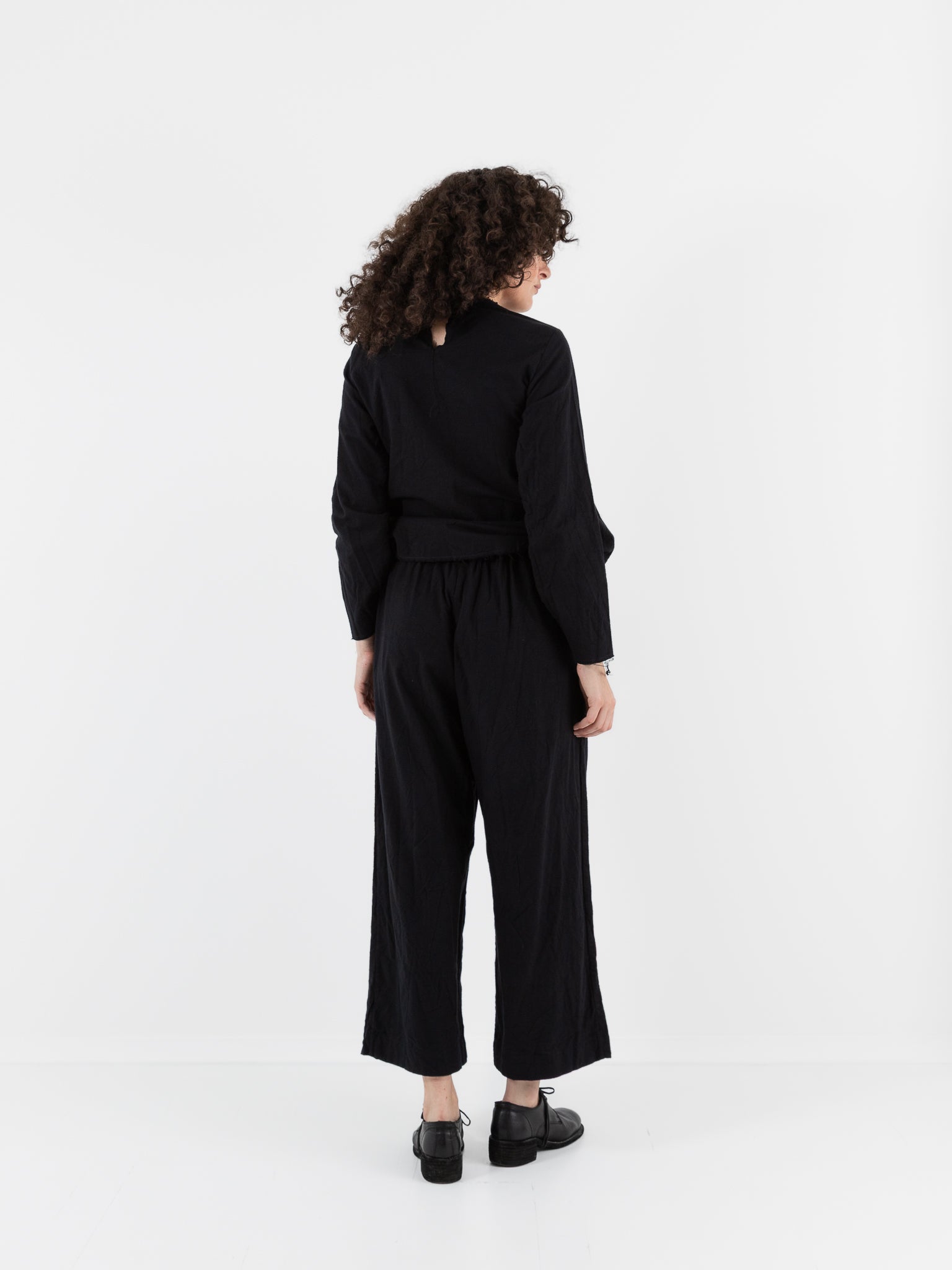SCHA Wide Leg Pants in Black - Worthwhile