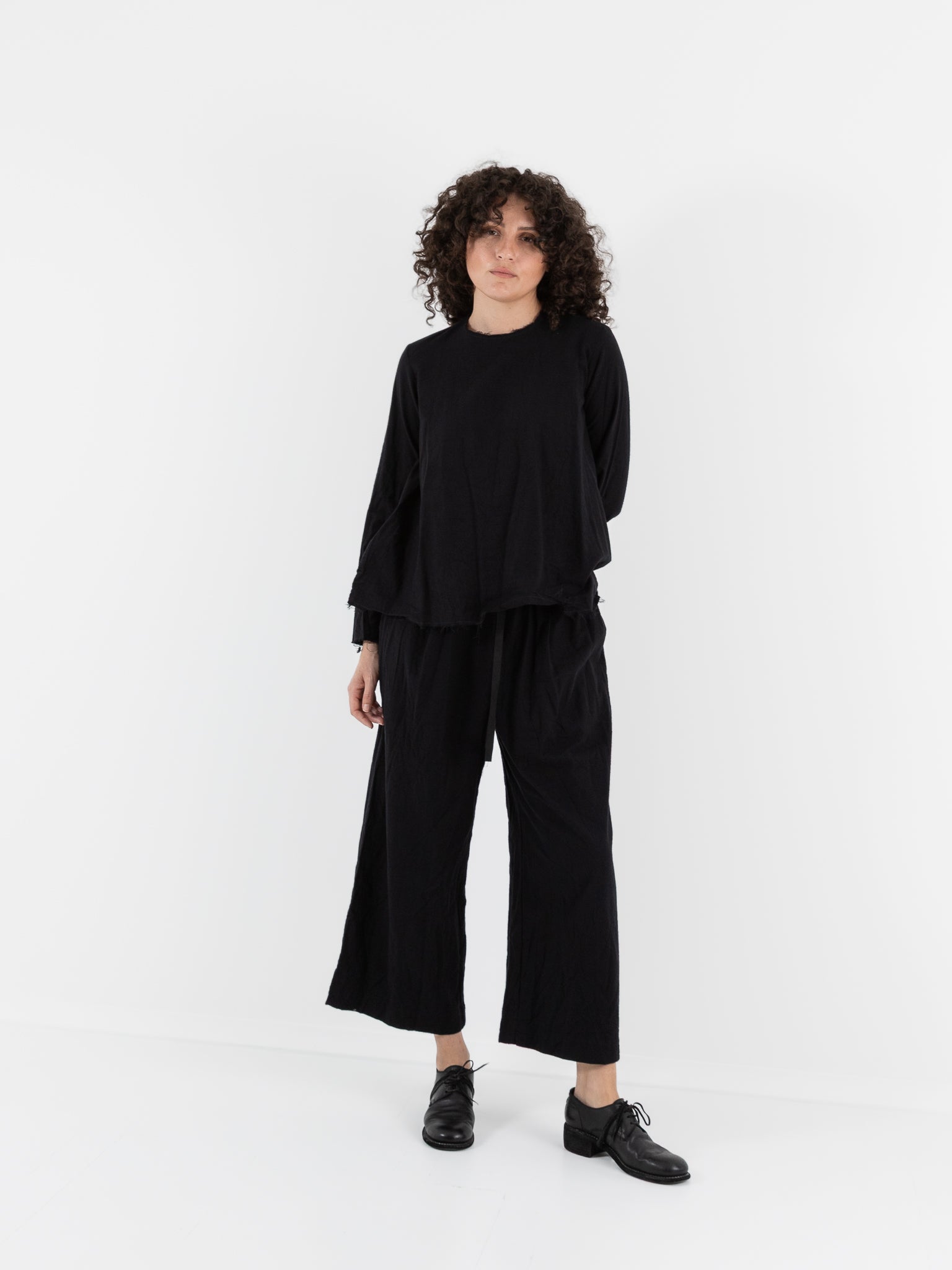 SCHA Wide Leg Pants in Black - Worthwhile