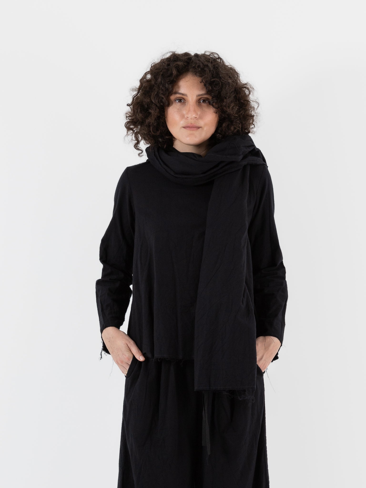 SCHA Casablanca Big Scarf in Black - Worthwhile
