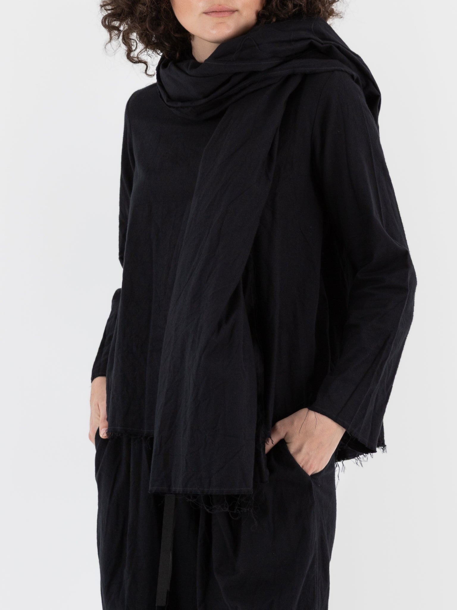 SCHA Casablanca Big Scarf in Black - Worthwhile