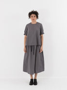 SCHA Half Sleeve Top in Charcoal Grey - SCHA at Worthwhile - shop TOP