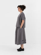 SCHA Half Sleeve Top in Charcoal Grey - SCHA at Worthwhile - shop TOP