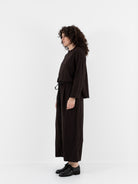 SCHA Wide Leg Pants in Bitter Chocolate - SCHA at Worthwhile