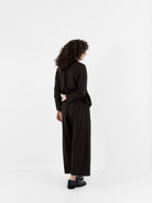 SCHA Wide Leg Pants in Bitter Chocolate - SCHA at Worthwhile