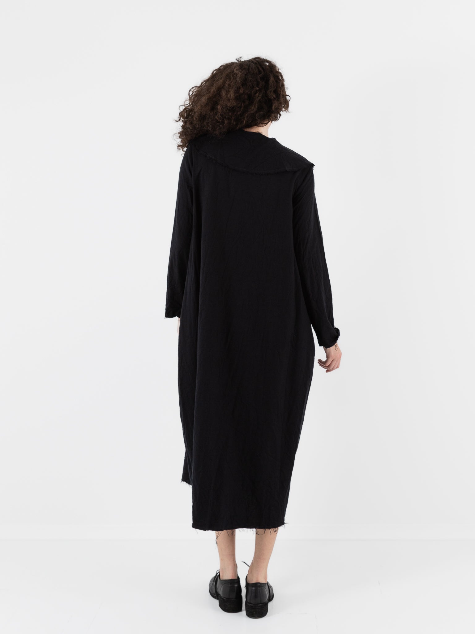 SCHA Dress with Collar in Black - Worthwhile