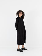 SCHA Dress with Collar in Black - Worthwhile