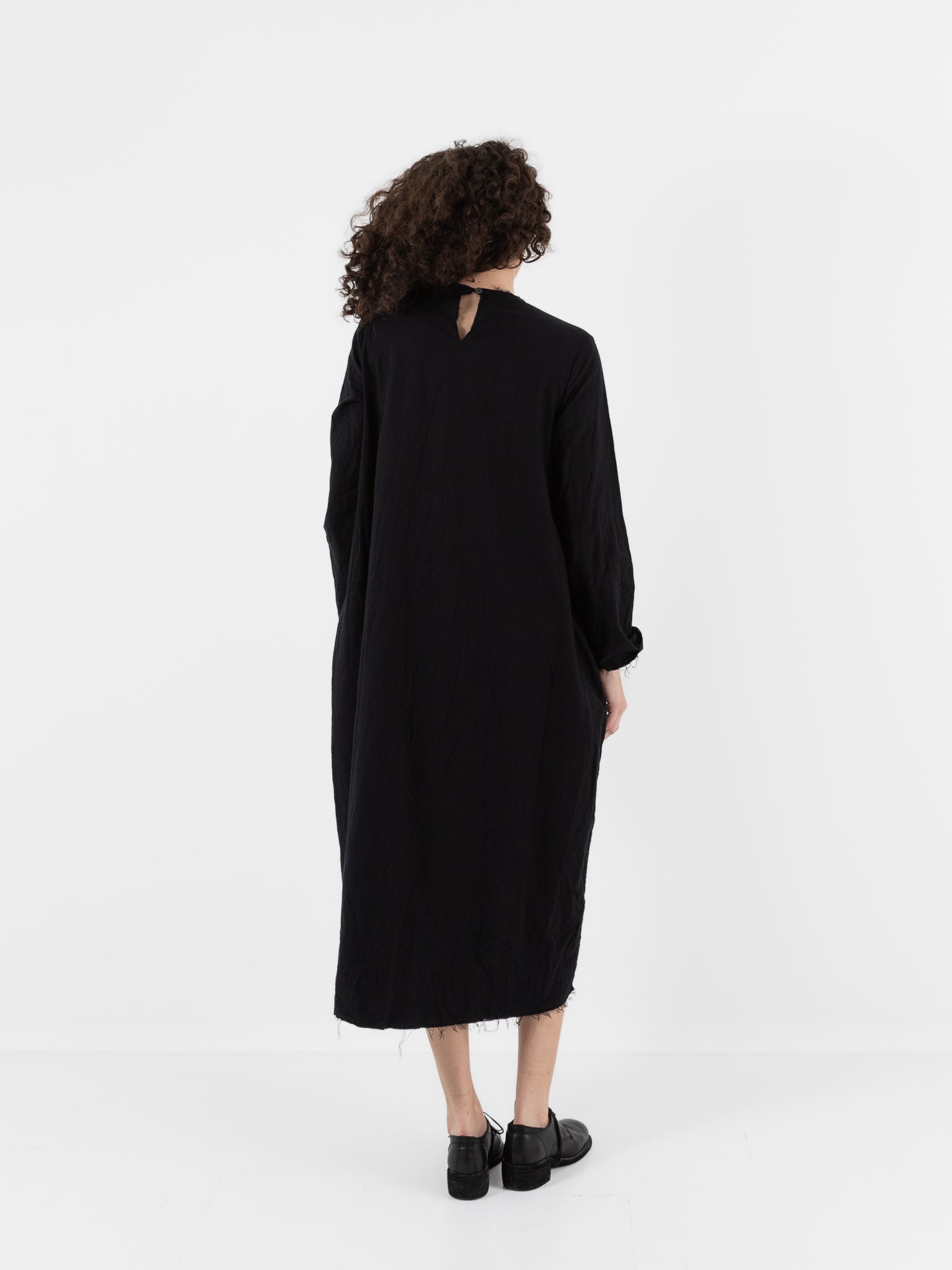 SCHA Dress with Collar in Black - Worthwhile