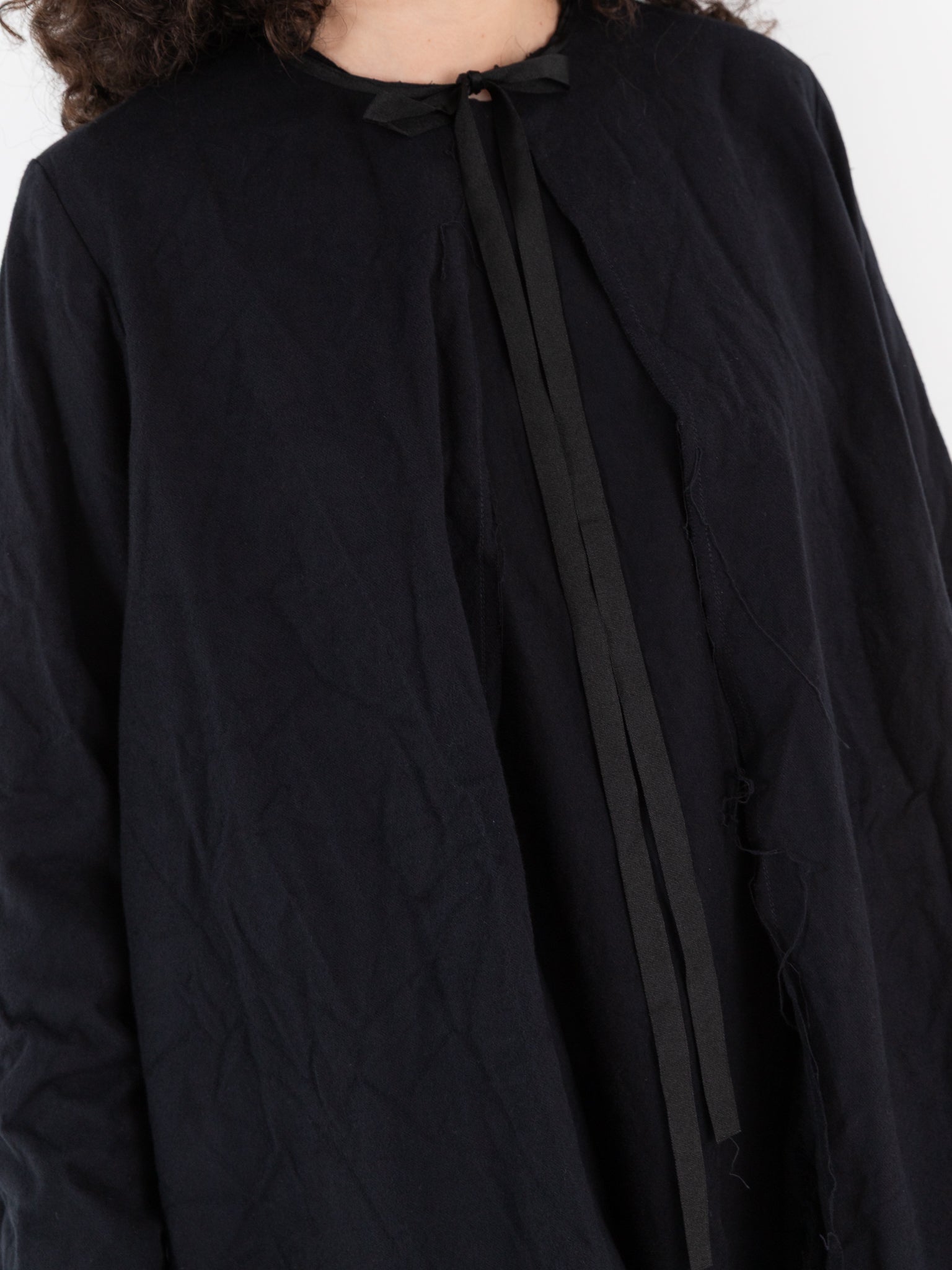 SCHA Cosy Coat in Black - Worthwhile