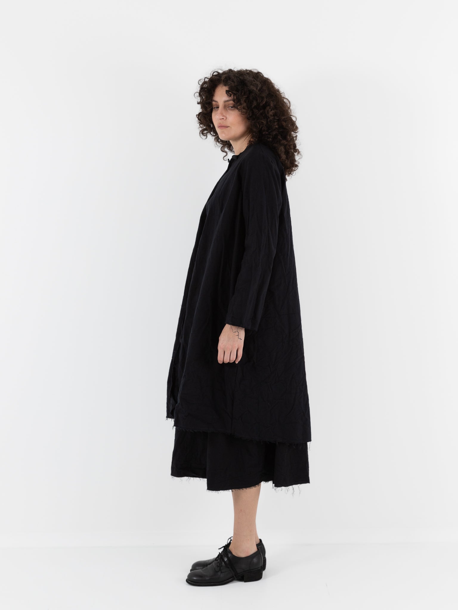 SCHA Cosy Coat in Black - Worthwhile