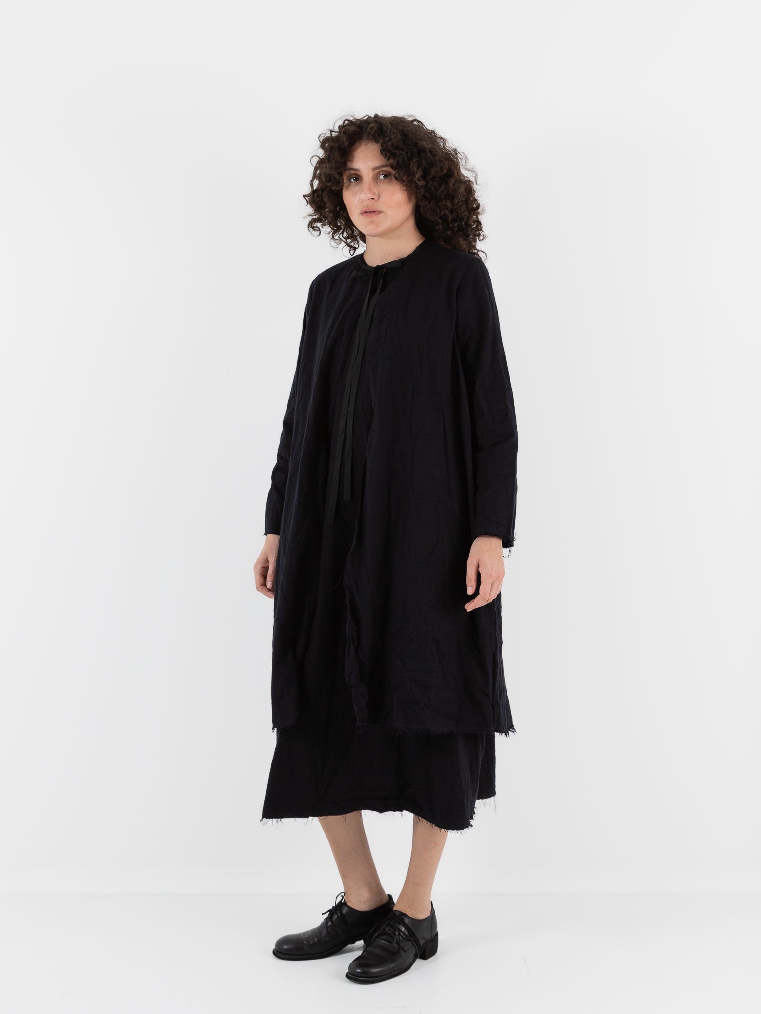 SCHA Cosy Coat in Black - Worthwhile