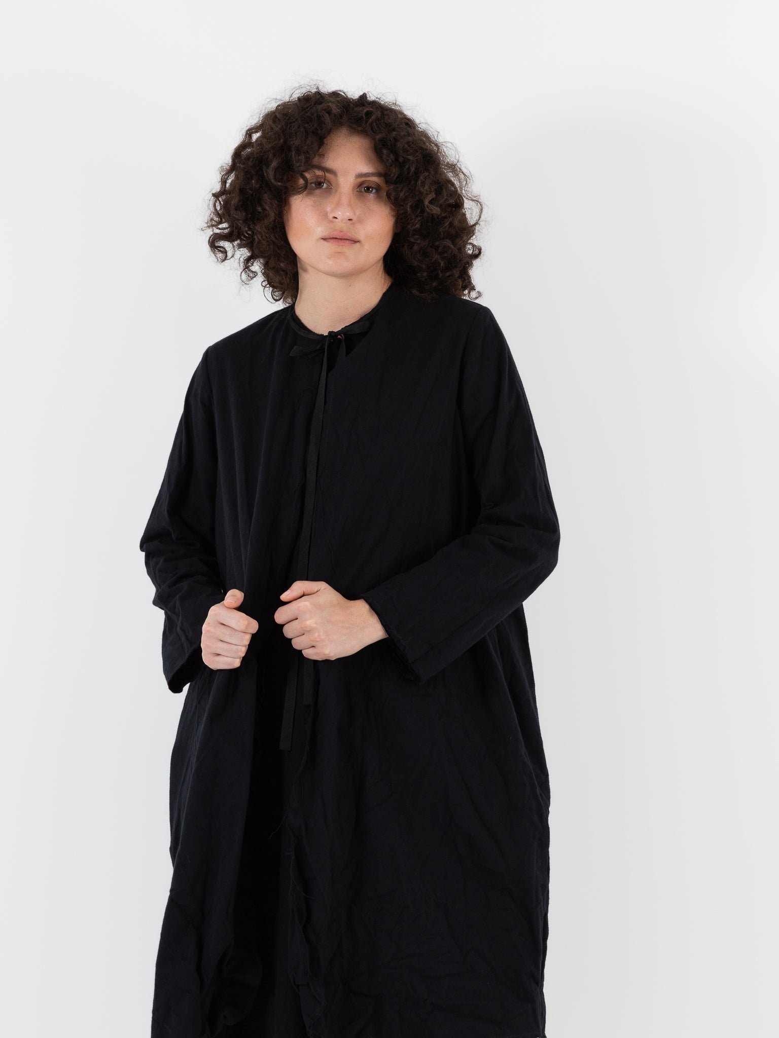 SCHA Cosy Coat in Black - Worthwhile