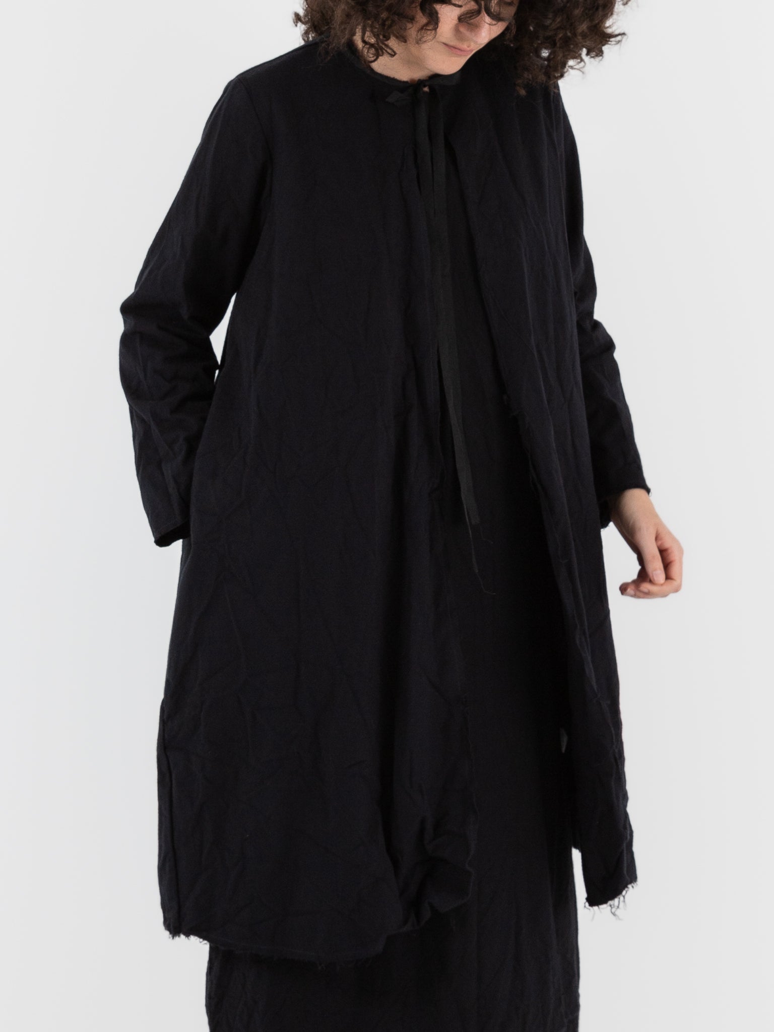 SCHA Cosy Coat in Black - Worthwhile