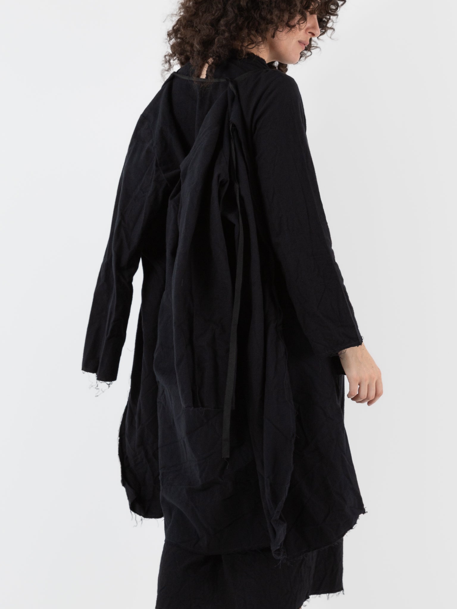 SCHA Cosy Coat in Black - Worthwhile