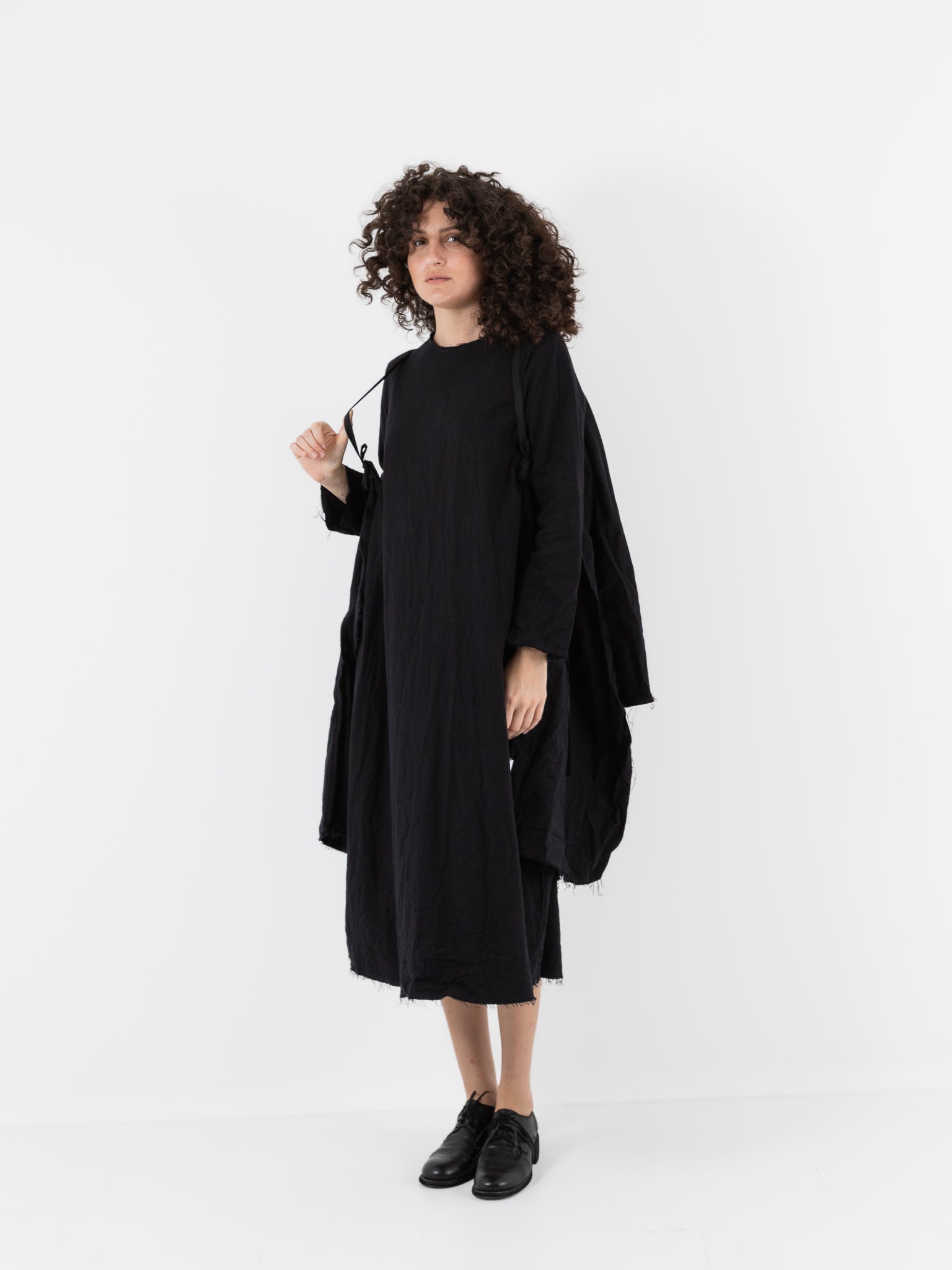 SCHA Cosy Coat in Black - Worthwhile