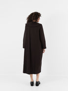 SCHA Dress with Collar in Bitter Chocolate - SCHA at Worthwhile