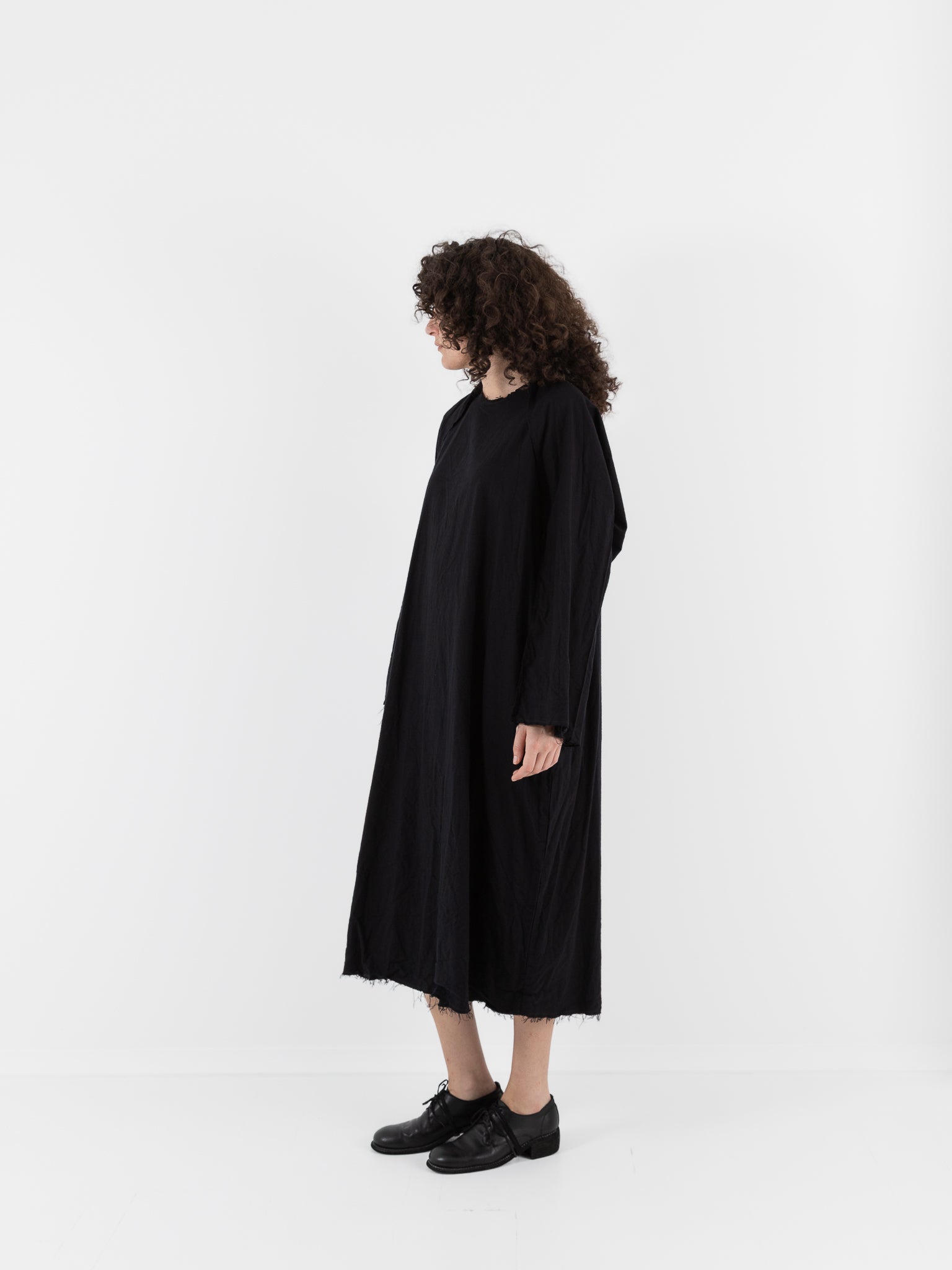 SCHA Dress with Sleeve Scarf in Black - Worthwhile