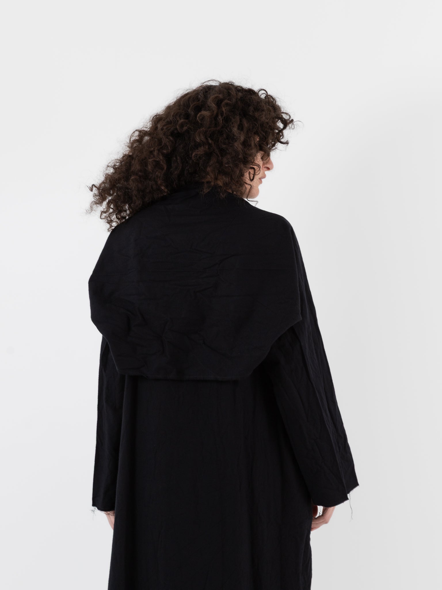 SCHA Dress with Sleeve Scarf in Black - Worthwhile