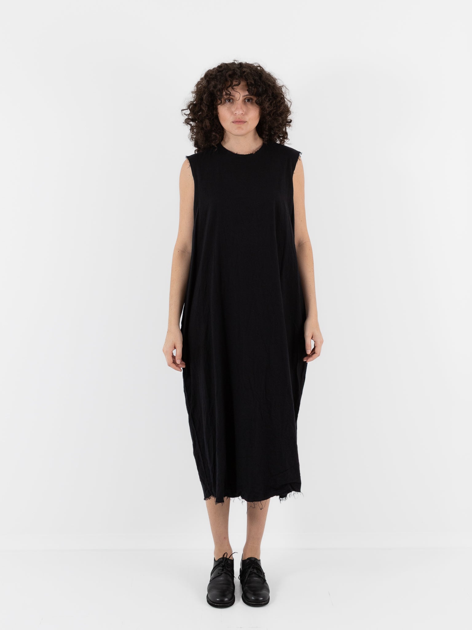 SCHA Dress with Sleeve Scarf in Black - Worthwhile