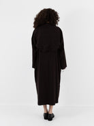 SCHA Dress with Sleeve Scarf in Bitter Chocolate - Worthwhile