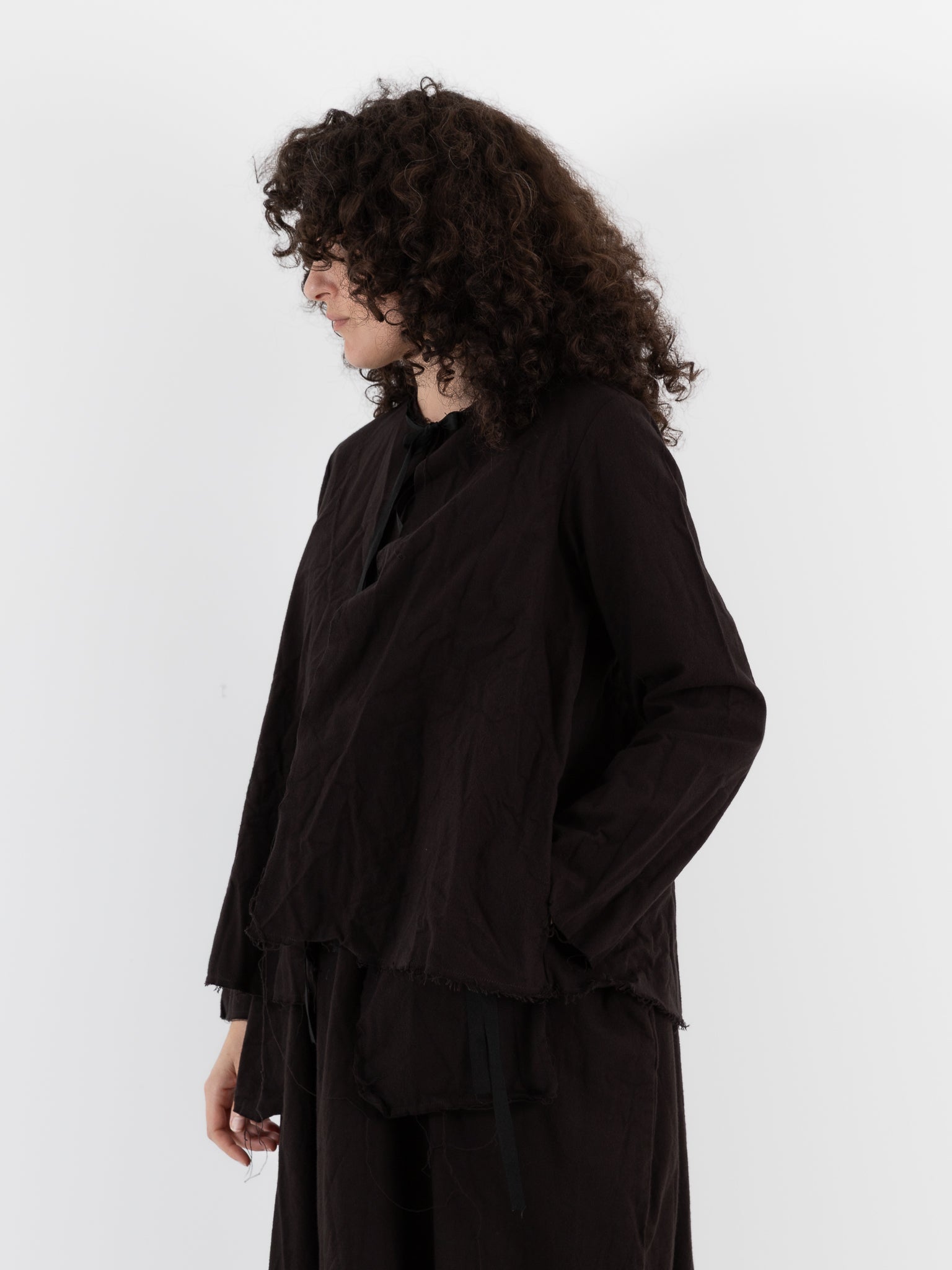 SCHA Cosy Jacket in Bitter Chocolate - Worthwhile
