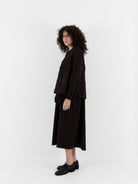 SCHA Cosy Jacket in Bitter Chocolate - SCHA at Worthwhile
