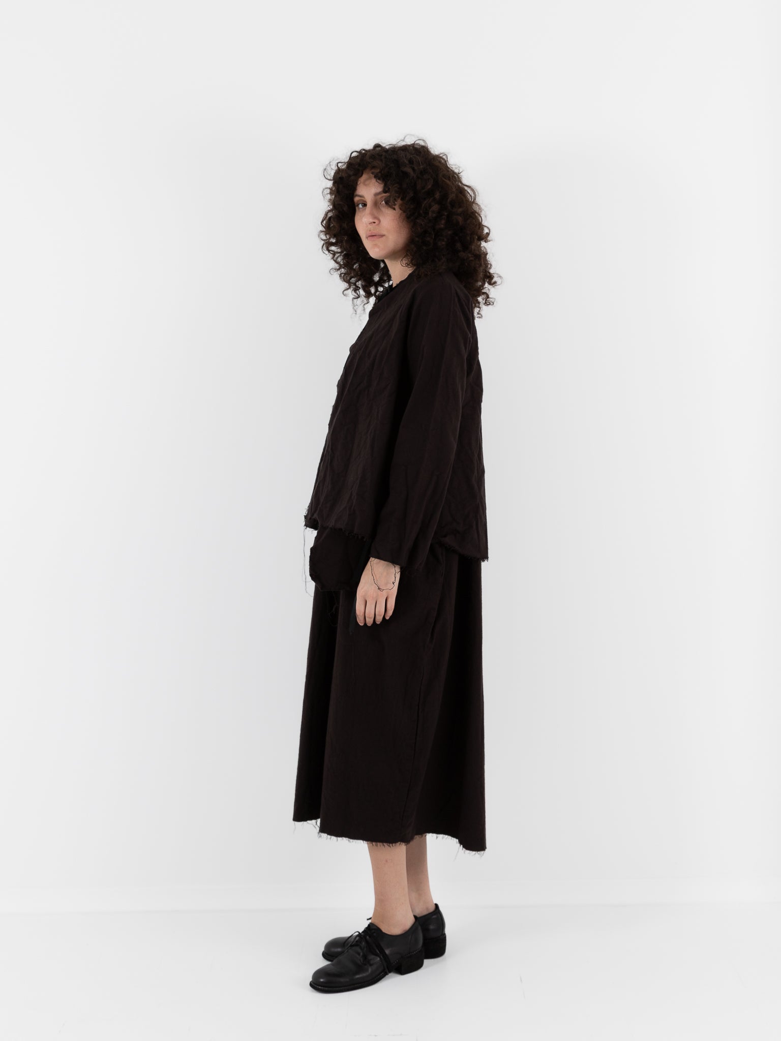 SCHA Cosy Jacket in Bitter Chocolate - Worthwhile