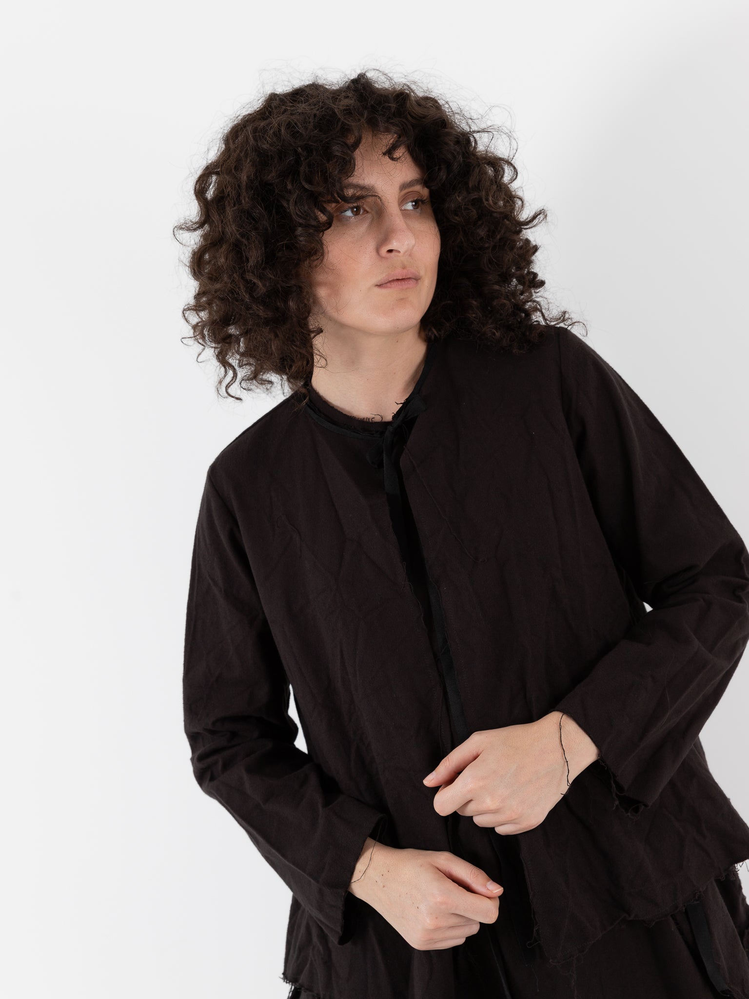 SCHA Cosy Jacket in Bitter Chocolate - Worthwhile