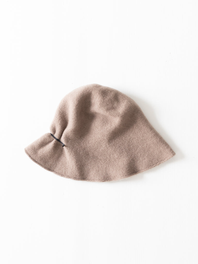 SCHA Soft Traveller Cloche Hat, Grey Beige - Worthwhile