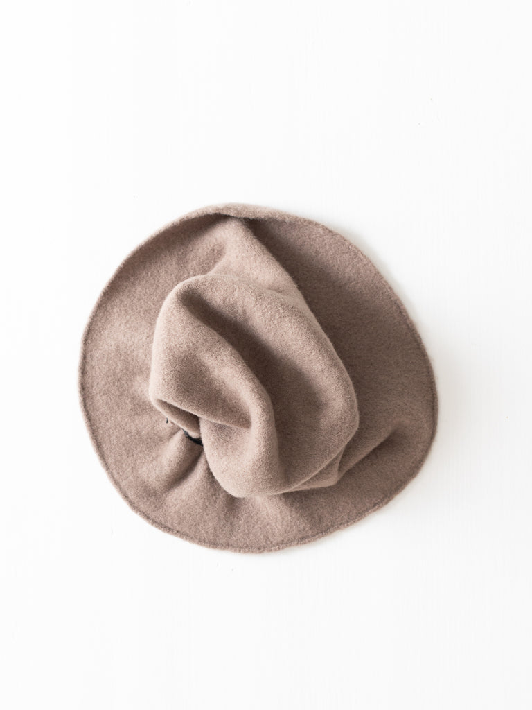 SCHA Soft Traveller Cloche Hat, Grey Beige - Worthwhile
