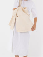 SCHA Big Shoulder Bag, Ecru - Worthwhile, Inc.