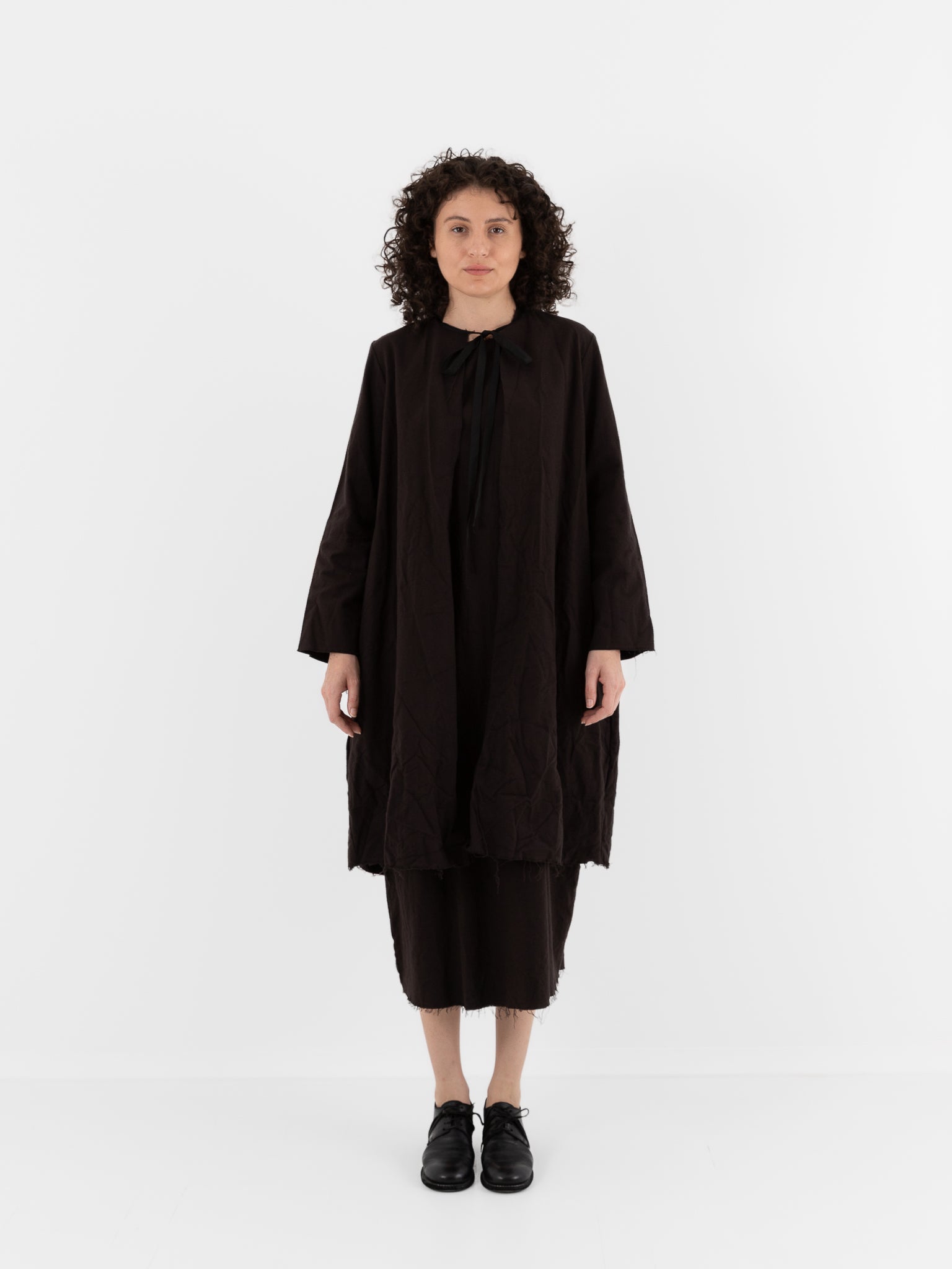 SCHA Cosy Coat in Bitter Chocolate - SCHA at Worthwhile