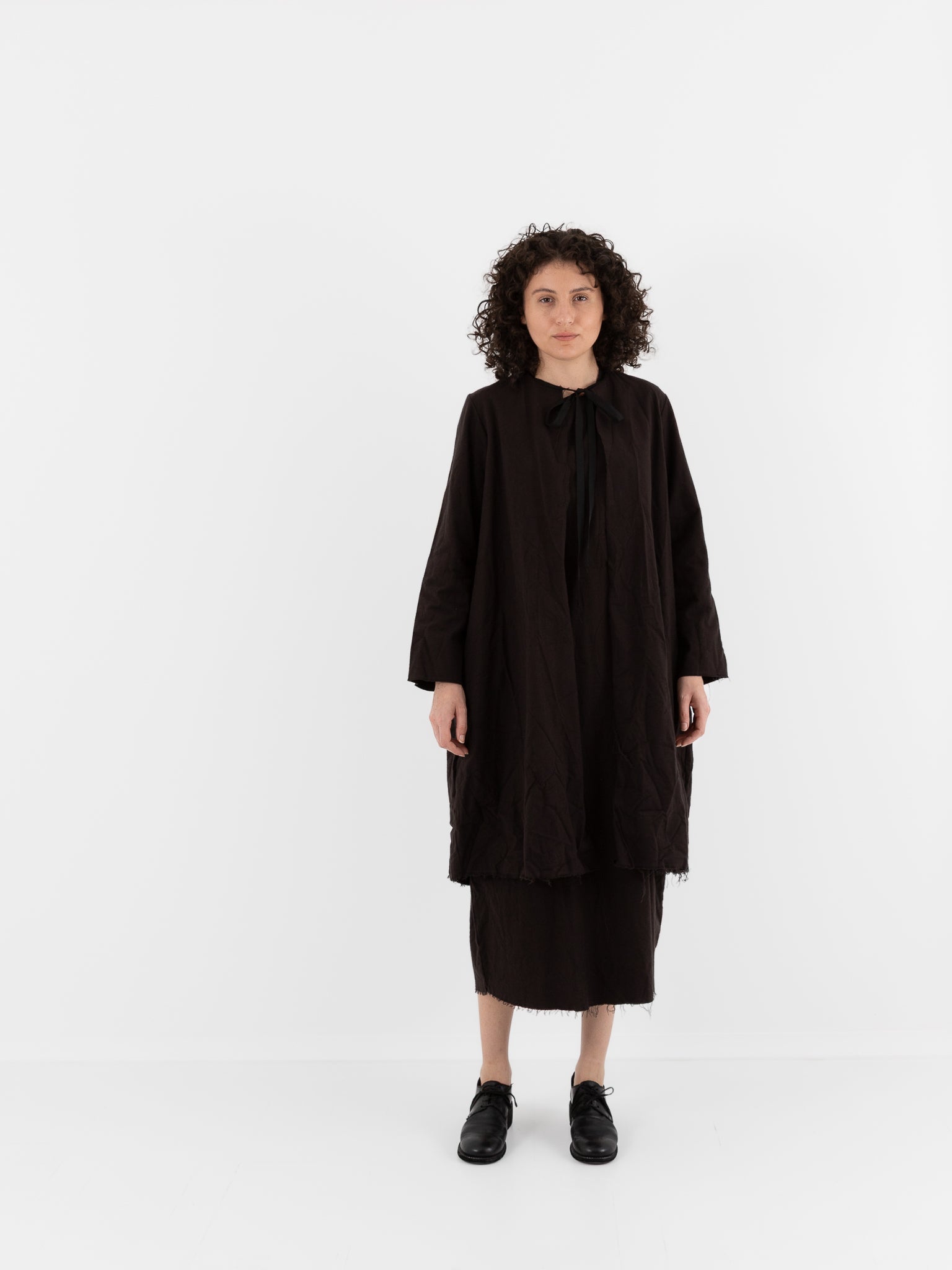 SCHA Cosy Coat in Bitter Chocolate - SCHA at Worthwhile