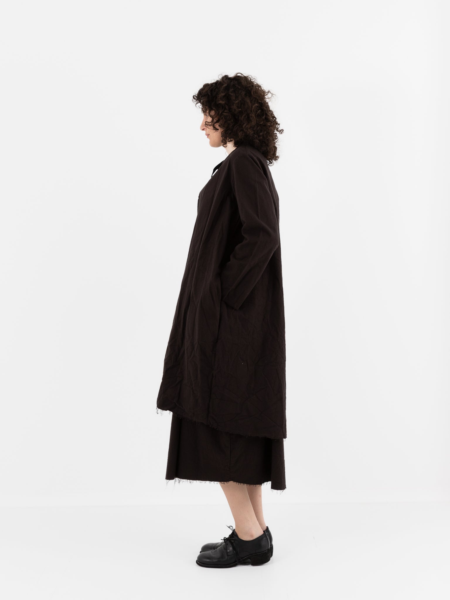 SCHA Cosy Coat in Bitter Chocolate - SCHA at Worthwhile