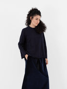 SCHA Long Sleeve Top in Navy - SCHA at Worthwhile - shop TOP