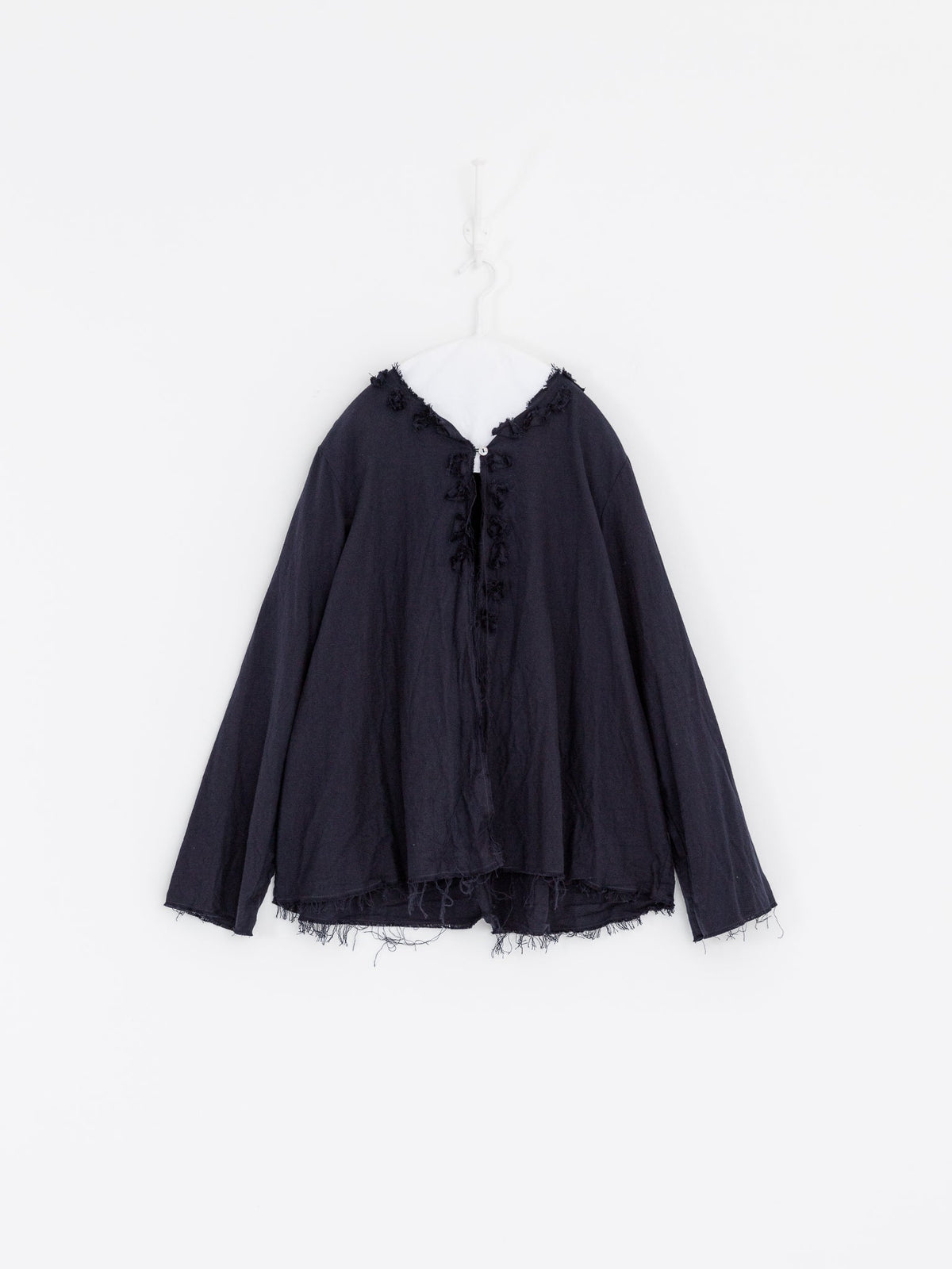 SCHA Open Front Flower Collier Top in Navy - SCHA at Worthwhile - shop TOP