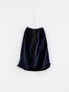 SCHA Twisted Skirt in Navy Velvet - SCHA at Worthwhile - shop SKIRT