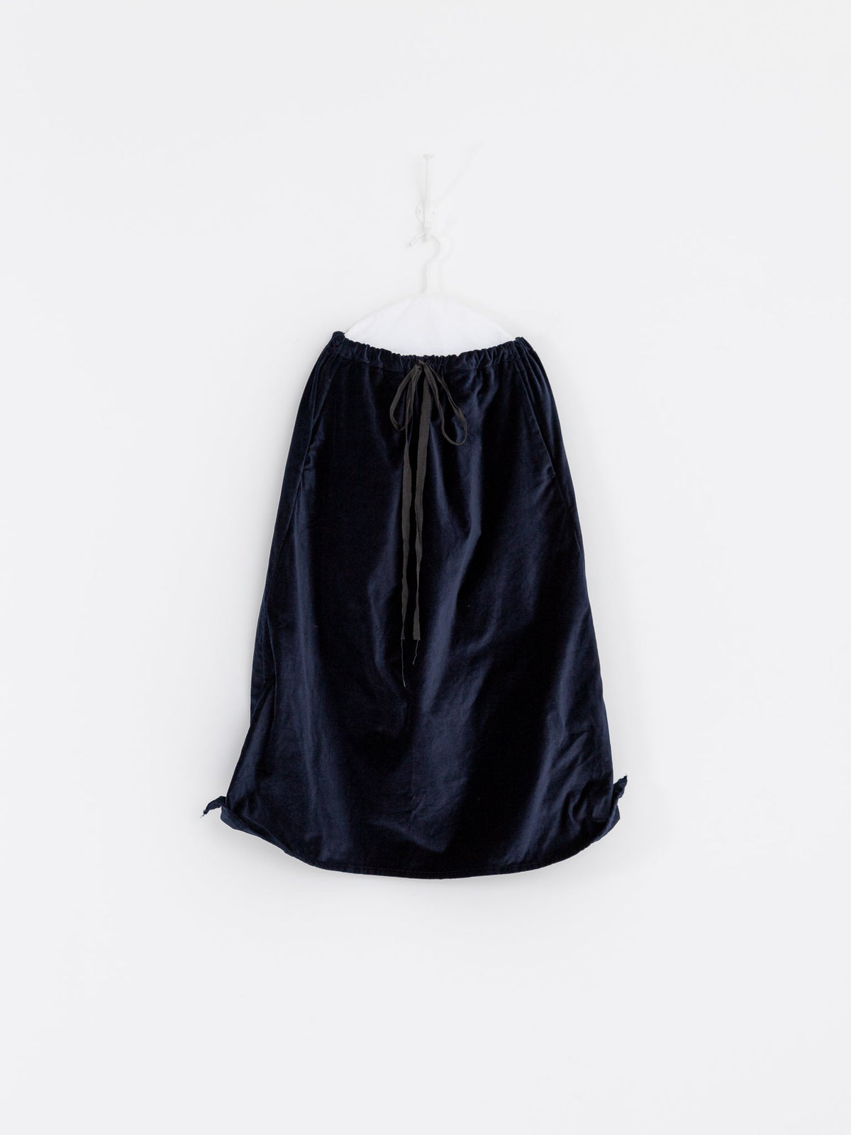 SCHA Twisted Skirt in Navy Velvet - SCHA at Worthwhile - shop SKIRT