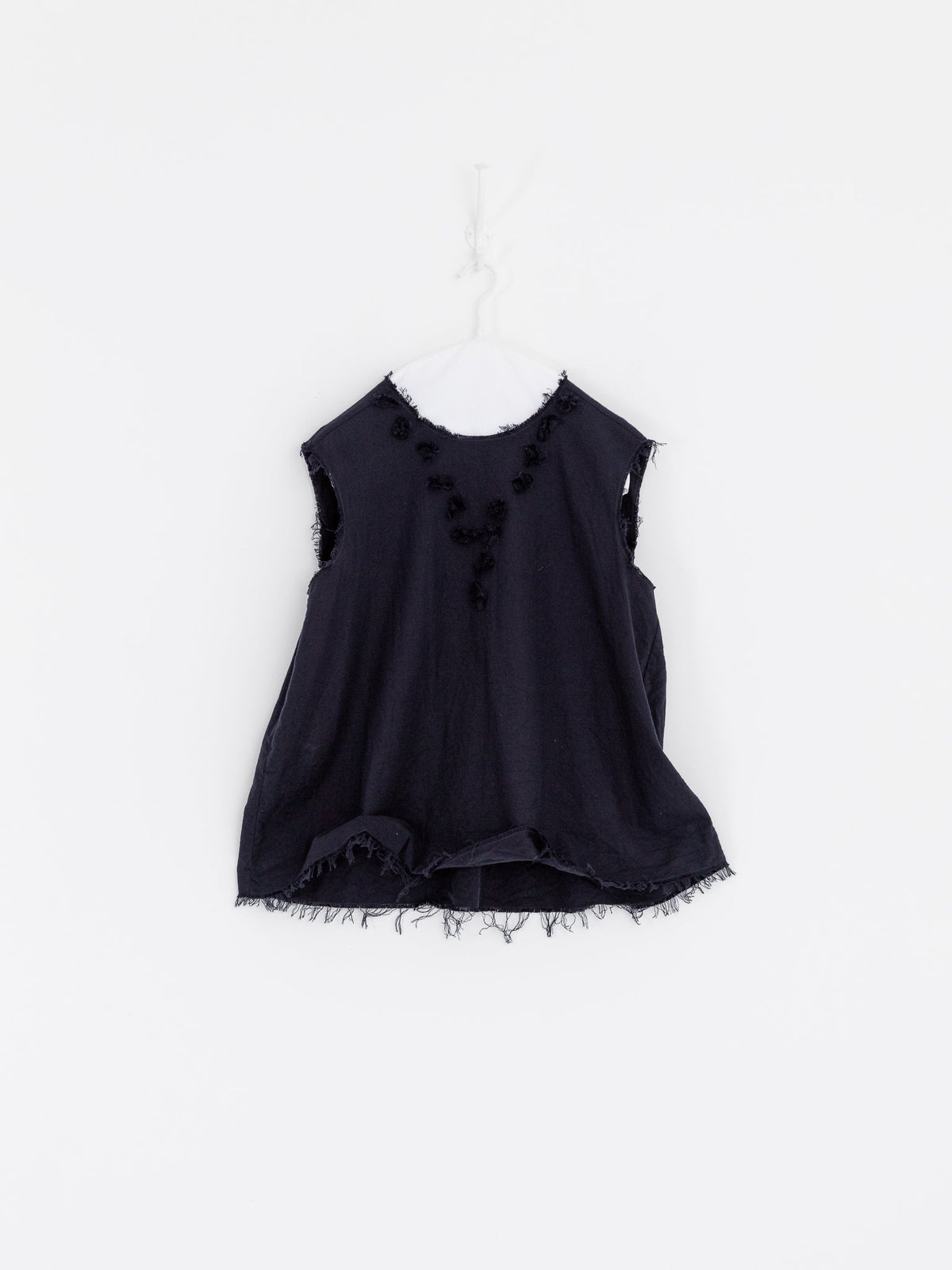 SCHA V-Back Flower Collier Top in Navy - SCHA at Worthwhile - shop TOP