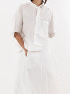 Serie Numerica Boxy Shirt, White - Worthwhile, Inc.