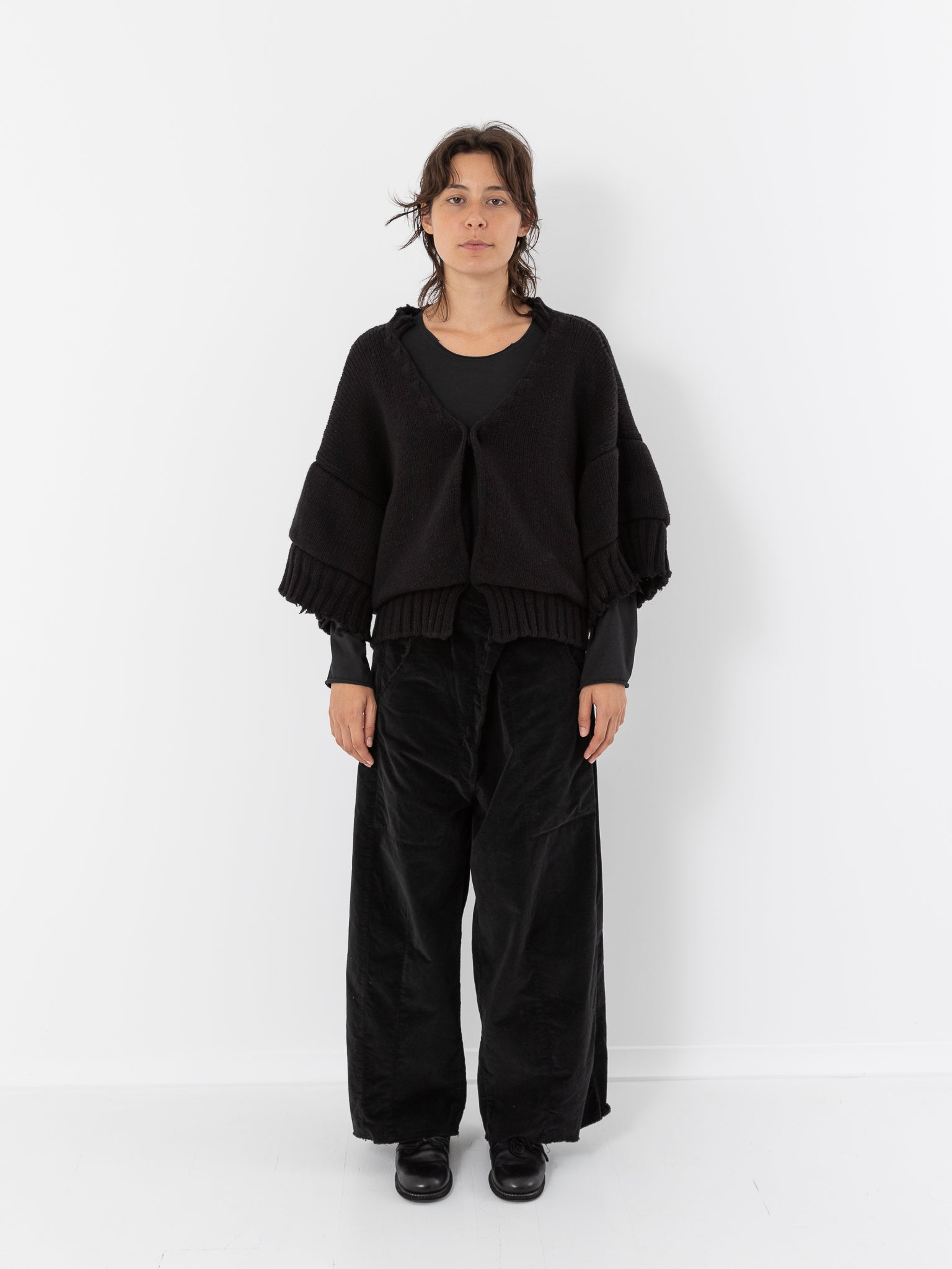 Serie Numerica Cropped Oversized Sweater - Worthwhile - SERIE NUMERICA