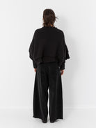 Serie Numerica Cropped Oversized Sweater - Worthwhile - SERIE NUMERICA