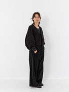 Serie Numerica Cropped Oversized Sweater - Worthwhile - SERIE NUMERICA