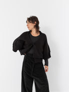 Serie Numerica Cropped Oversized Sweater - Worthwhile - SERIE NUMERICA