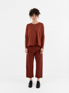 Serienumerica Boxy Tee in Amaranto - SERIE NUMERICA at Worthwhile