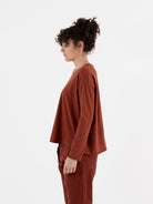 Serienumerica Boxy Tee in Amaranto - SERIE NUMERICA at Worthwhile