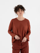 Serienumerica Boxy Tee in Amaranto - SERIE NUMERICA at Worthwhile