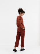 Serienumerica 5 Pocket Pant in Amaranto - SERIE NUMERICA at Worthwhile