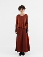 Serienumerica Asymmetrical Top in Amaranto - SERIE NUMERICA at Worthwhile